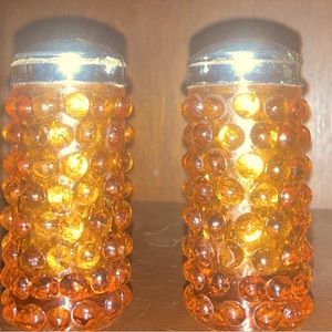Vintage Fenton Hobnail Glass Salt and Pepper Shaker set